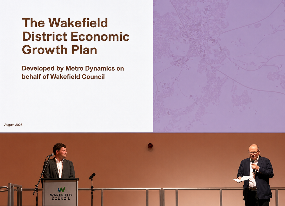 Group Rhodes CEO Mark Ridgway presented at the Wakefield Economic Forum